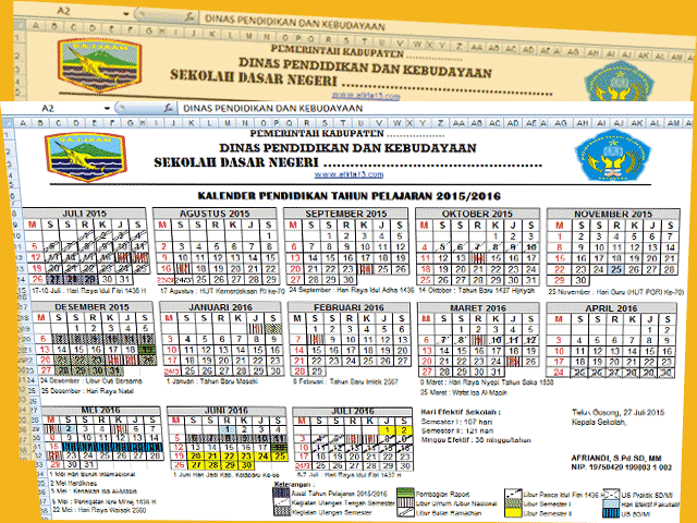 Kalender Pendidikan dan Perhitungan Hari Efektif Sekolah Non Kurikuler 2016 Unduh File Format Excel Kalender Pendidikan dan Perhitungan Hari Efektif Sekolah Non Kurikuler 2016