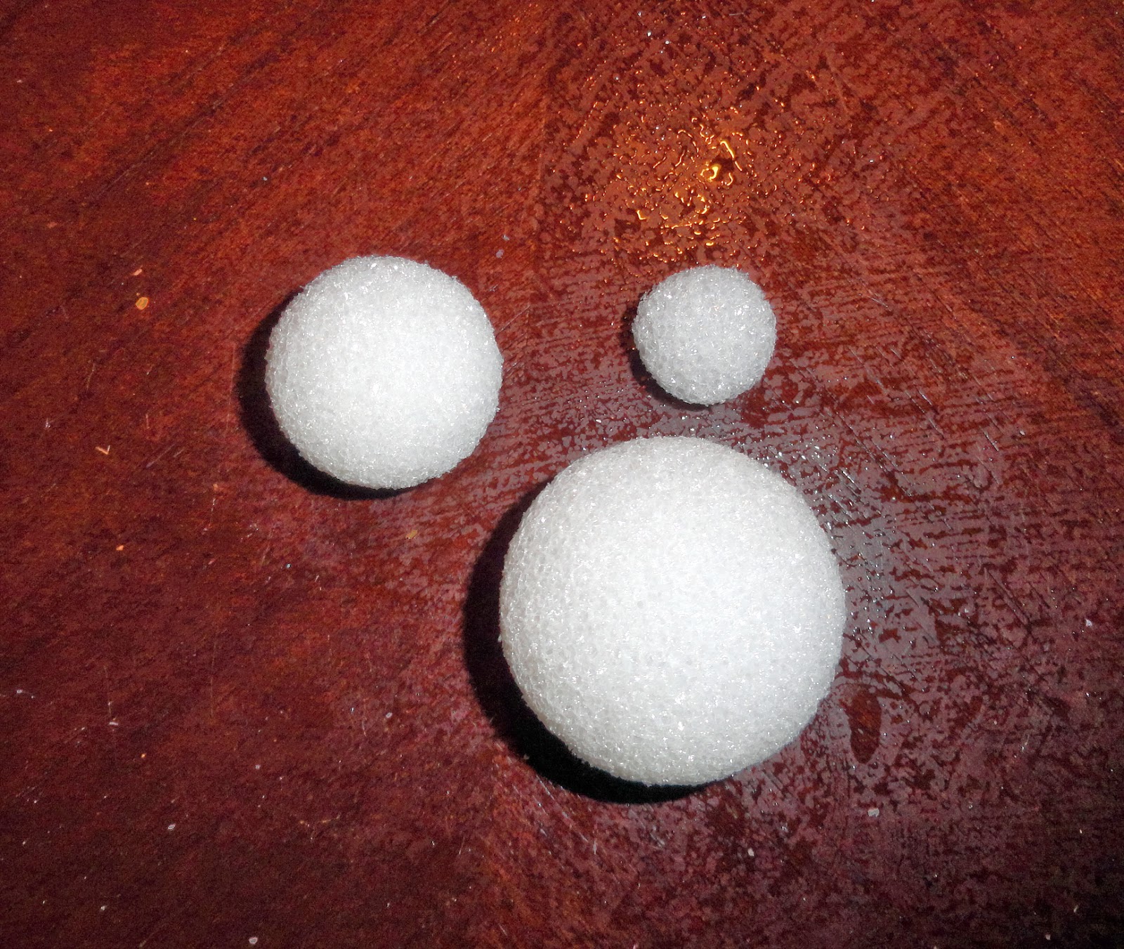Styrofoam ball snowmen
