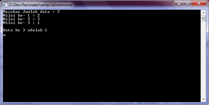 ARAY DIMENSI 1 DAN 2