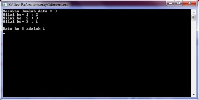 LARIK/ARRAY 1 DIMENSI DAN 2 DIMENSI Prak. Daspro