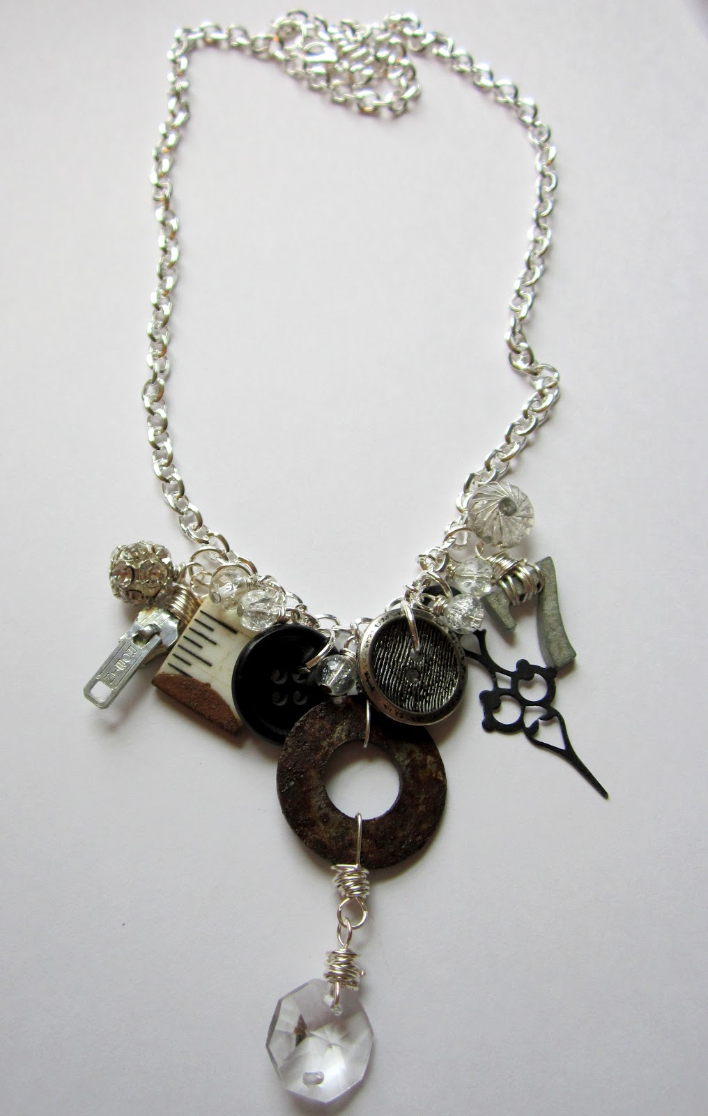 B.B. Bellezza Handcrafted Jewelry Vintage Elements Charm Necklace