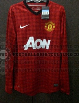 Leaked Manchester United 2012 / 13 Jersey Design ! ~ Here & There