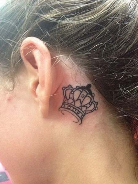 Tatuagens femininas atrás das orelhas Tatuagens femininas atrás das orelhas