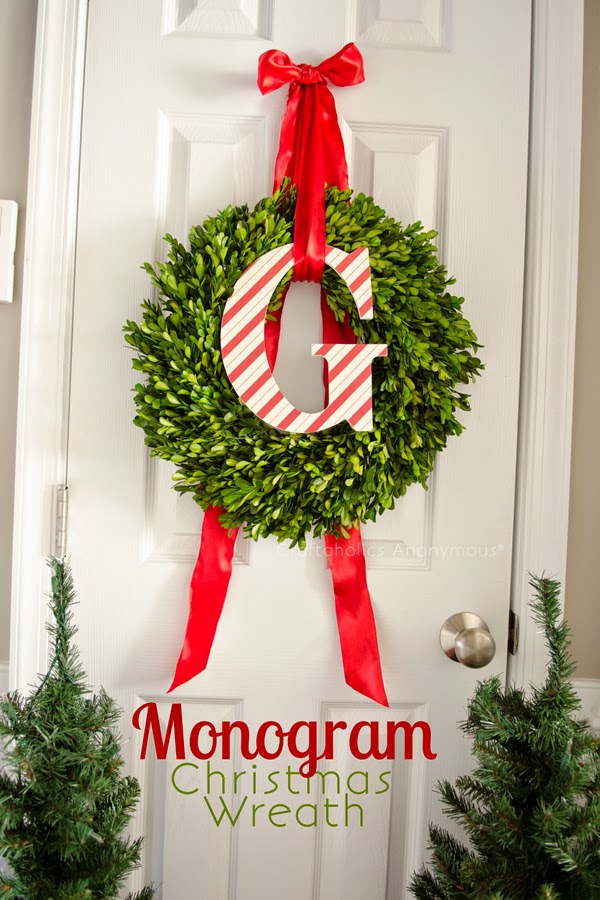 http://www.craftaholicsanonymous.net/monogram-christmas-wreath-tutorial