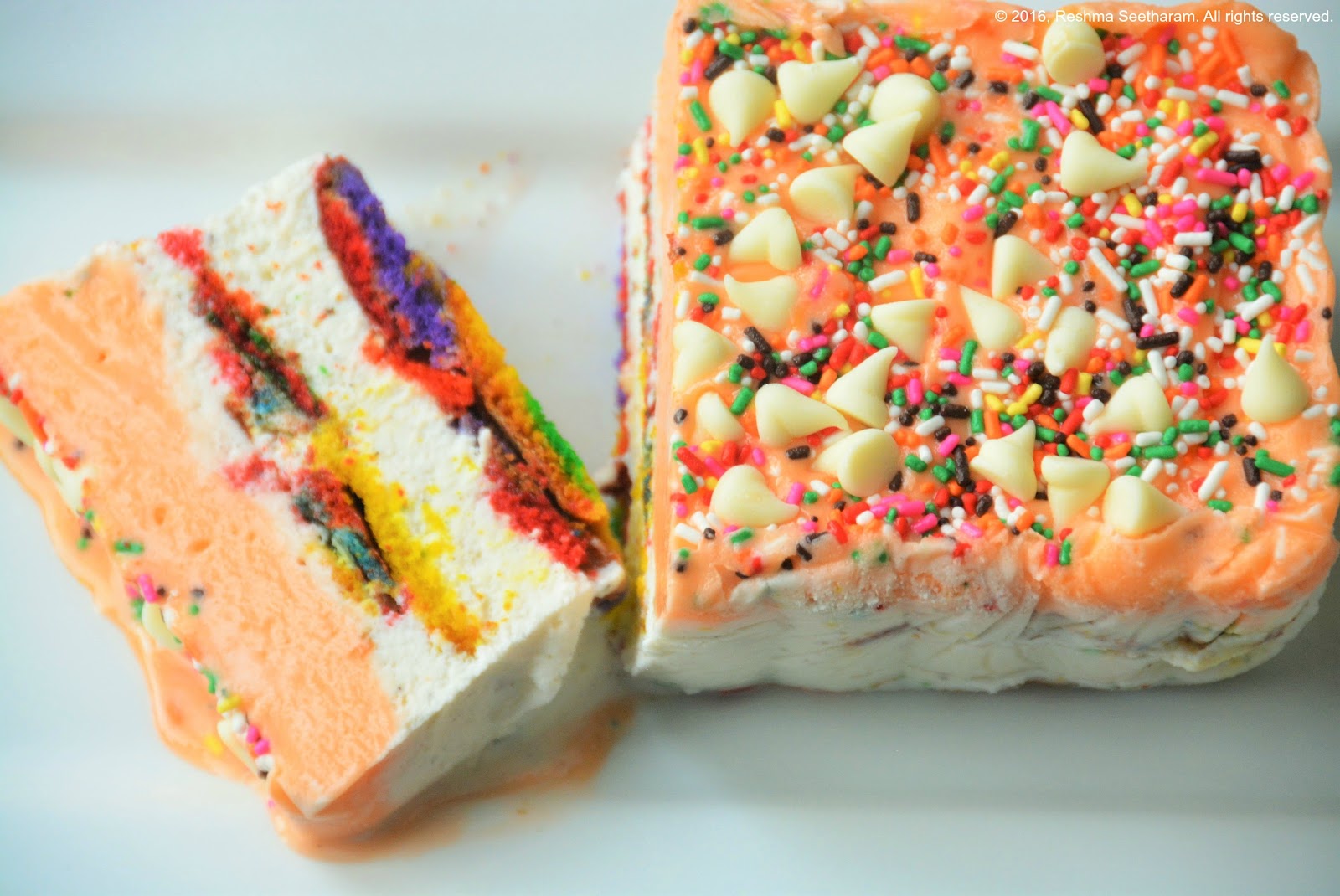 Sherbet icecream cake