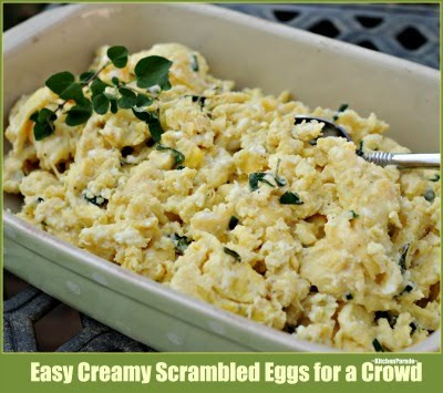 Easy Creamy Scrambled Eggs for a Crowd