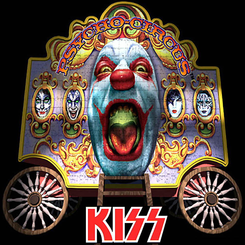 Kiss psycho circus обложка альбома. Psycho circus kiss винил. группа kiss psycho circus. психо цирк. обои на телефон цирк.