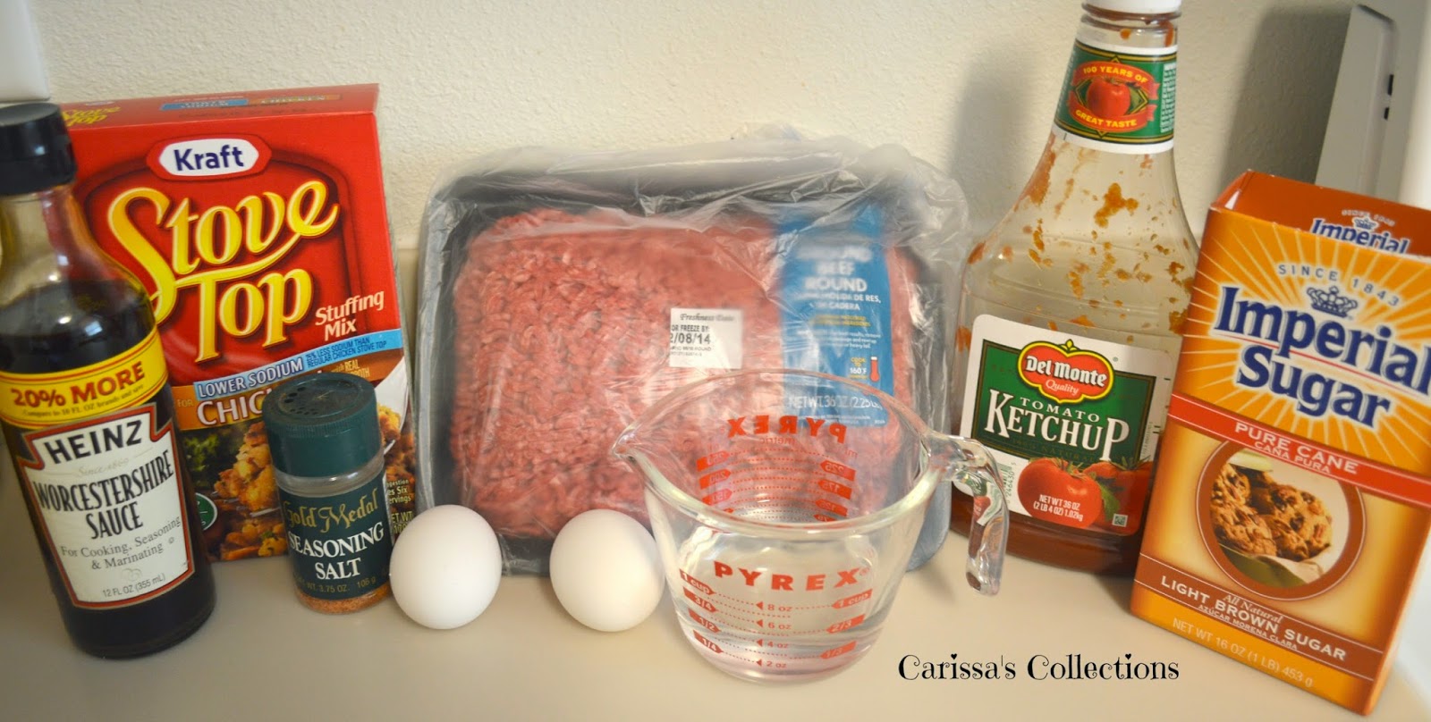 Carissa's Collections Stuffing Mix Meatloaf