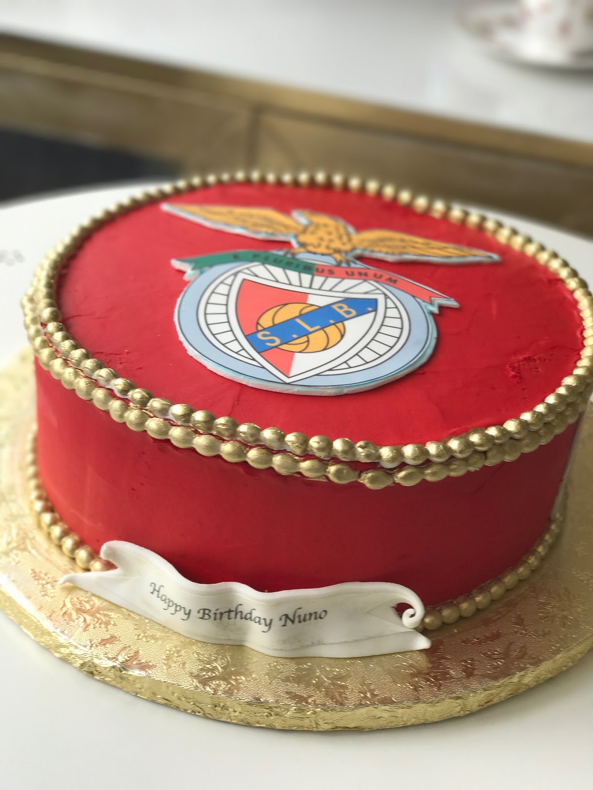 Baking with Roxana's Cakes: S.L. Benfica themed Birthday cake