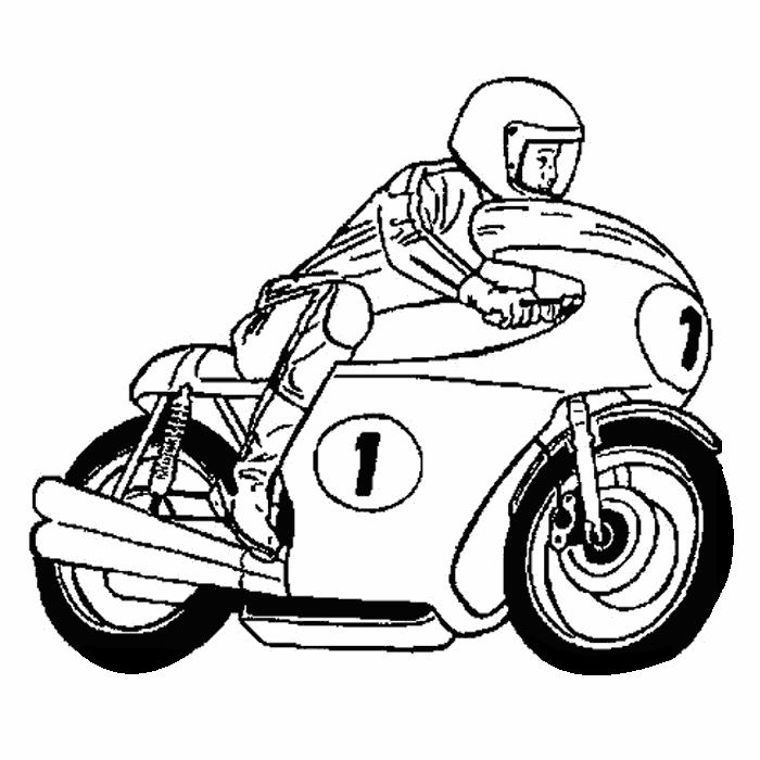 desenhos de motos para colorir