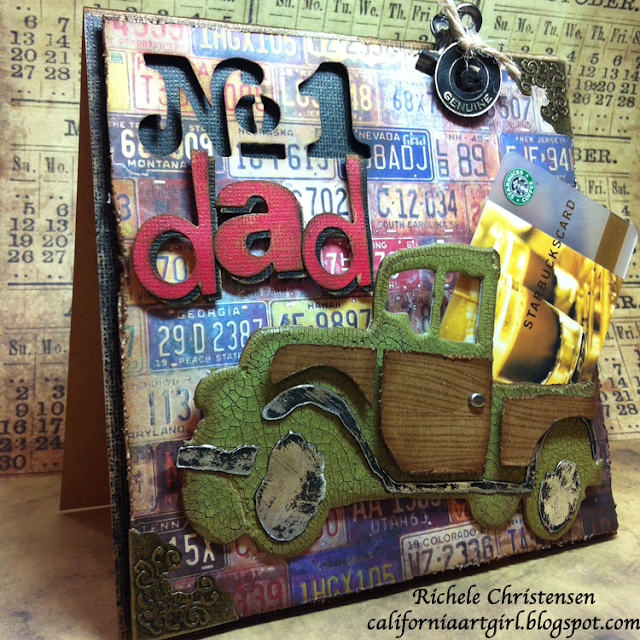 Vintage Jalopy Card using Sizzix & Tim Holtz products - Stamp &