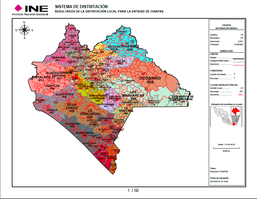 Conoce los nuevos 24 Distritos Electorales de Chiapas Conoce los nuevos 24 Distritos Electorales de Chiapas