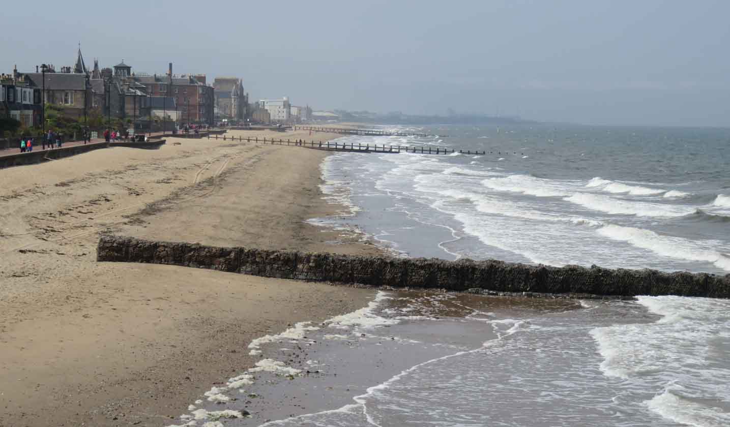 Alex and Bob`s Blue Sky Scotland Musselburgh. Joppa. Portobello. The John Muir Way. Edinburgh's
