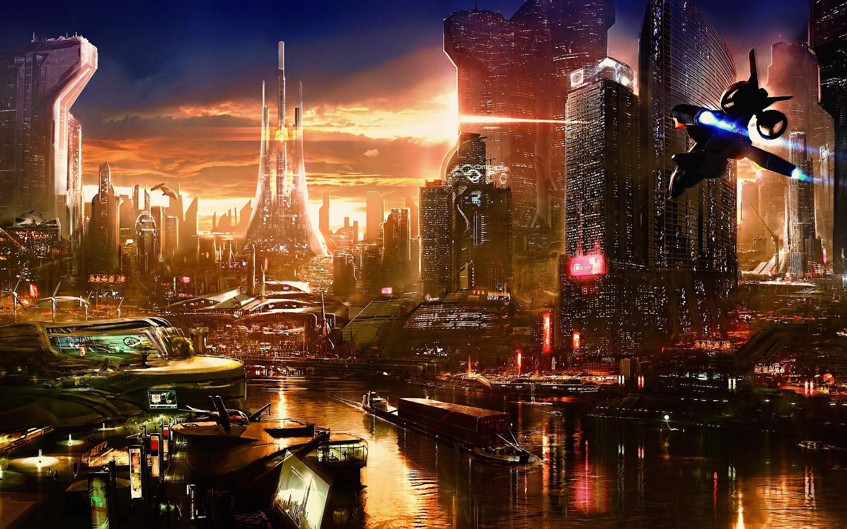 Sci-Fi, City, Buildings, Cityscape, 4K, #145 Wallpaper