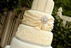 cake elegant rhinestone layers