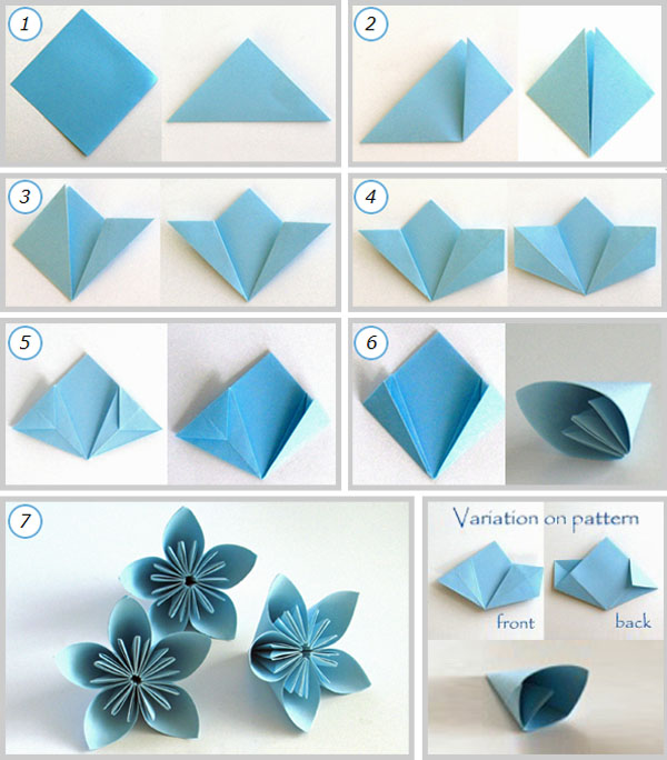 20+ Kerajinan Dari Origami Bunga, Terkeren!