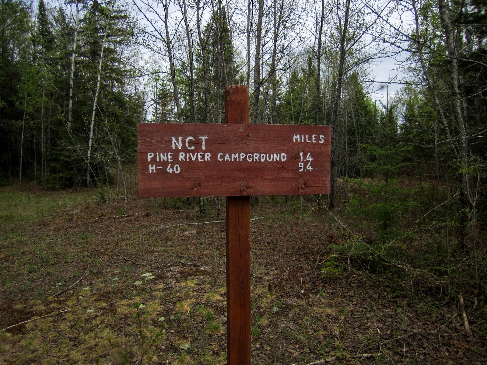 Eric's Hikes North Country Trail between Tahquamenon River and Trout