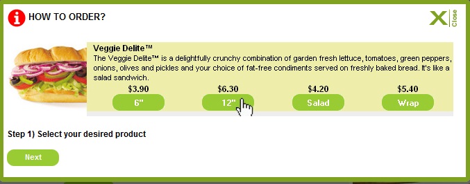 IL Project: Latest info - Subway Menu
