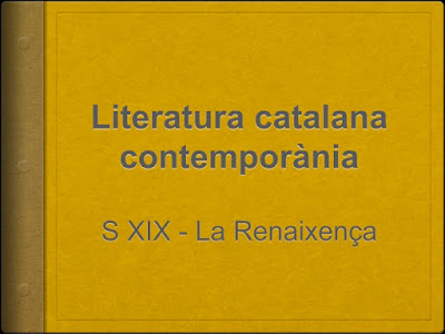 Català al Catà Literatura La Renaixença