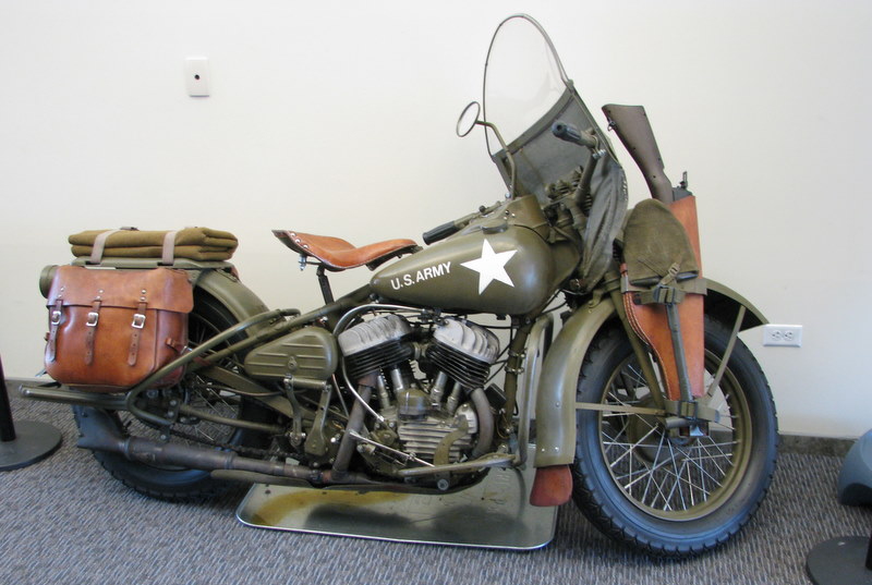 Streets Of Denver US Army Harley Davidson WLA model 45 cubic inch