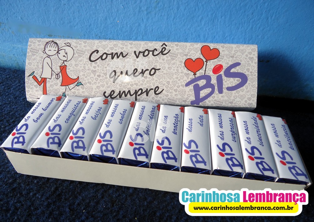 Como fazer caixa de Bis personalizada para namorado