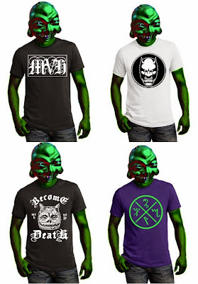 Mutant Vinyl Hardcore T-Shirt Collection - “MVH”, “Demon Head Logo”, “Become Death” & “Theban MVHC”