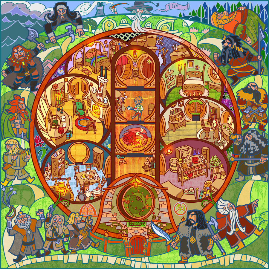 Tower of the Archmage Sunday Inspirational Image Bilbo Baggins in Bagend