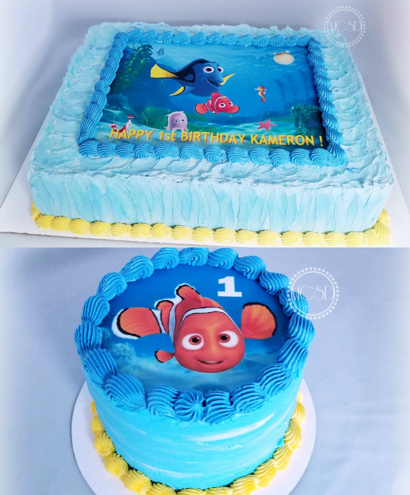 Cakesbyzana Finding Nemo 1st Birthday Cake Smash Cake