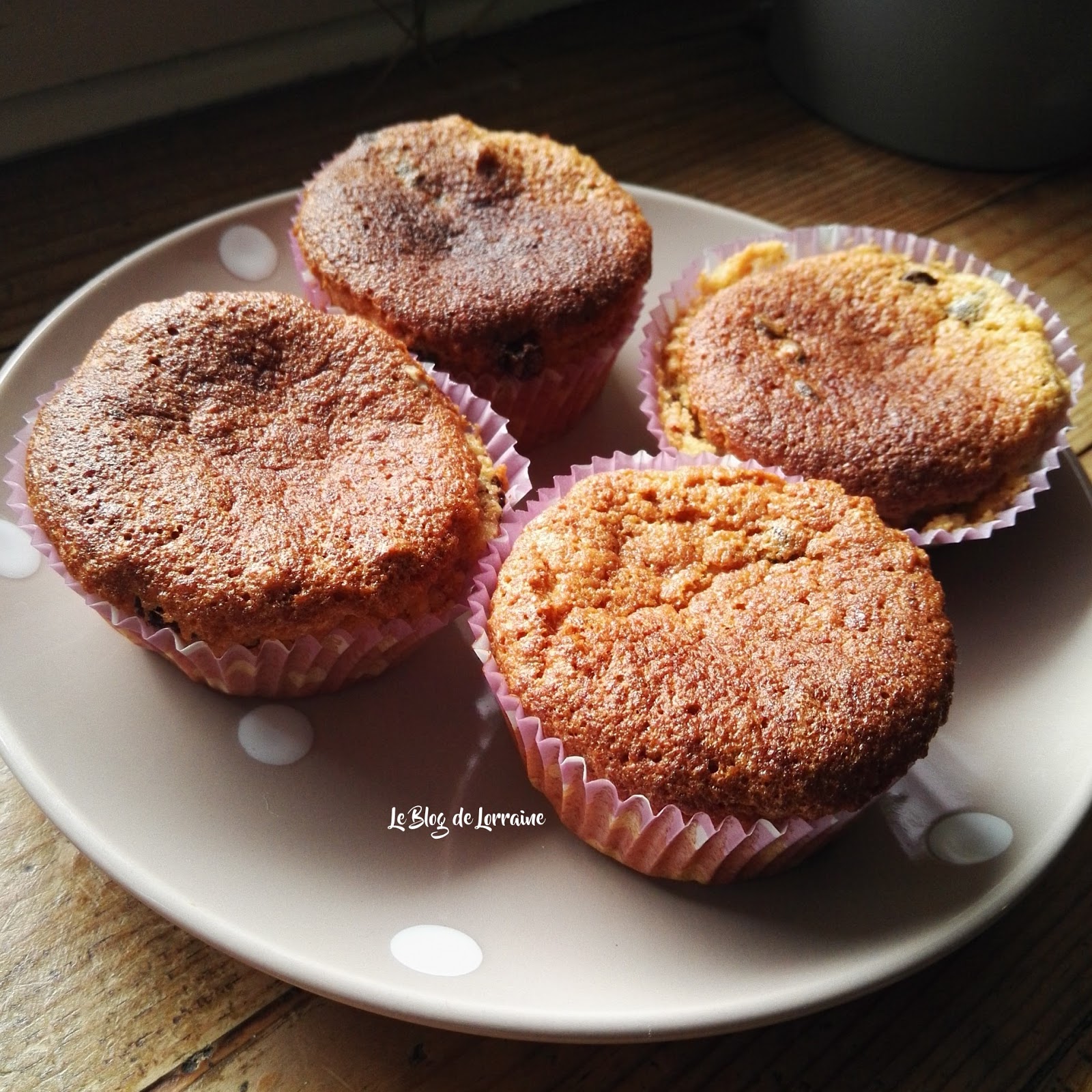 Le Blog de Lorraine Muffins aux amandes {sans gluten, sans plv, sans