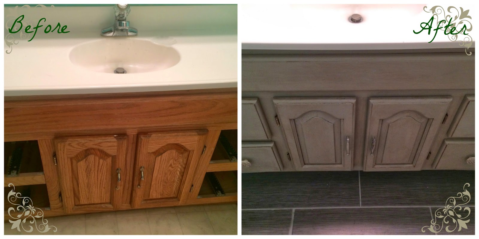 Updating Bathroom Vanity / The Best 20 Diy Navy Blue Gold Painted Vanity Bathroom Makeover To