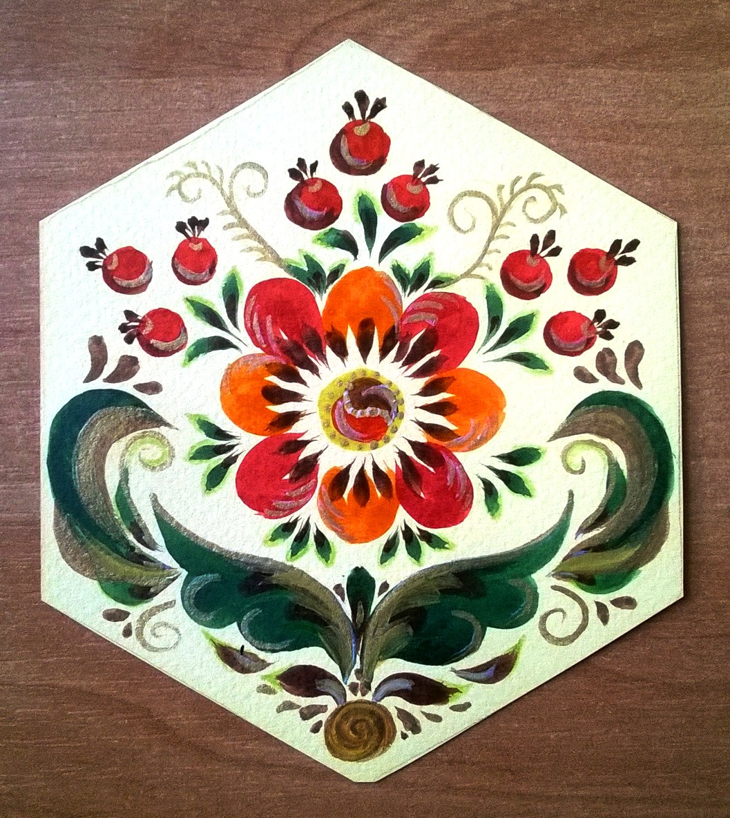 Прикамская роспись картинки