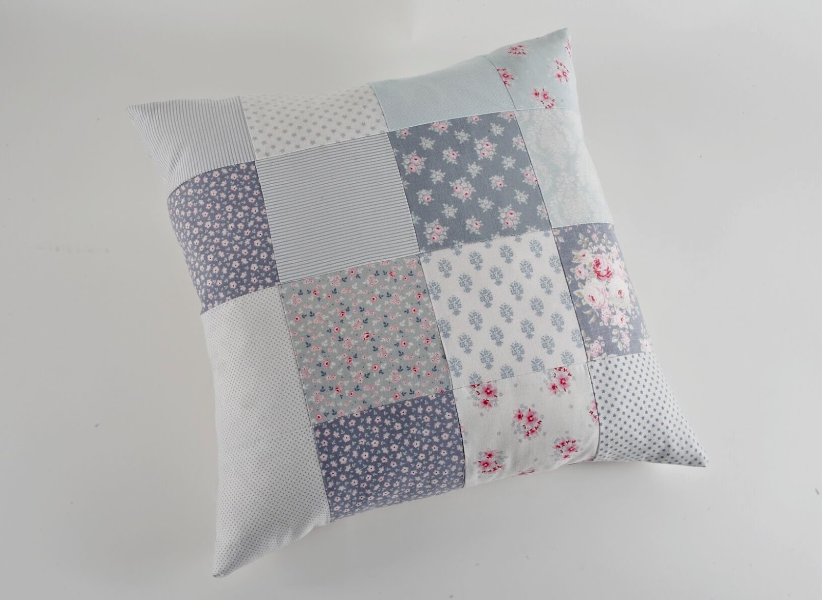 Sew What? by Debbie Shore Patchwork cushion cover project