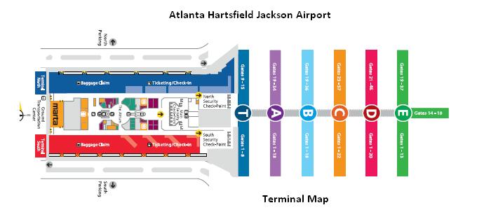 Atlanta Airport Layout Delta Takeoff Hartsfield Jackson Airport