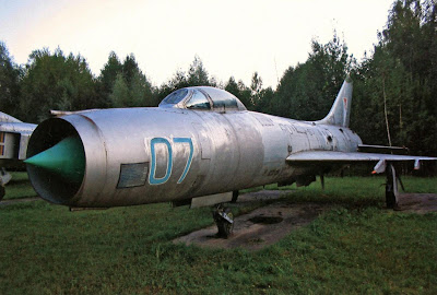 Перехватчик Су-9 из музея авиации ПВО на авиабазе Саваслейка