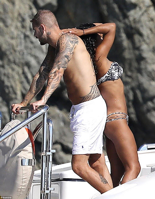 Christina Milian and beau, Matt Pokora celebrates their anniversary as they pack on the PDA during boat trip in St Tropez Christina Milian and beau, Matt Pokora celebrates their anniversary as they pack on the PDA during boat trip in St Tropez