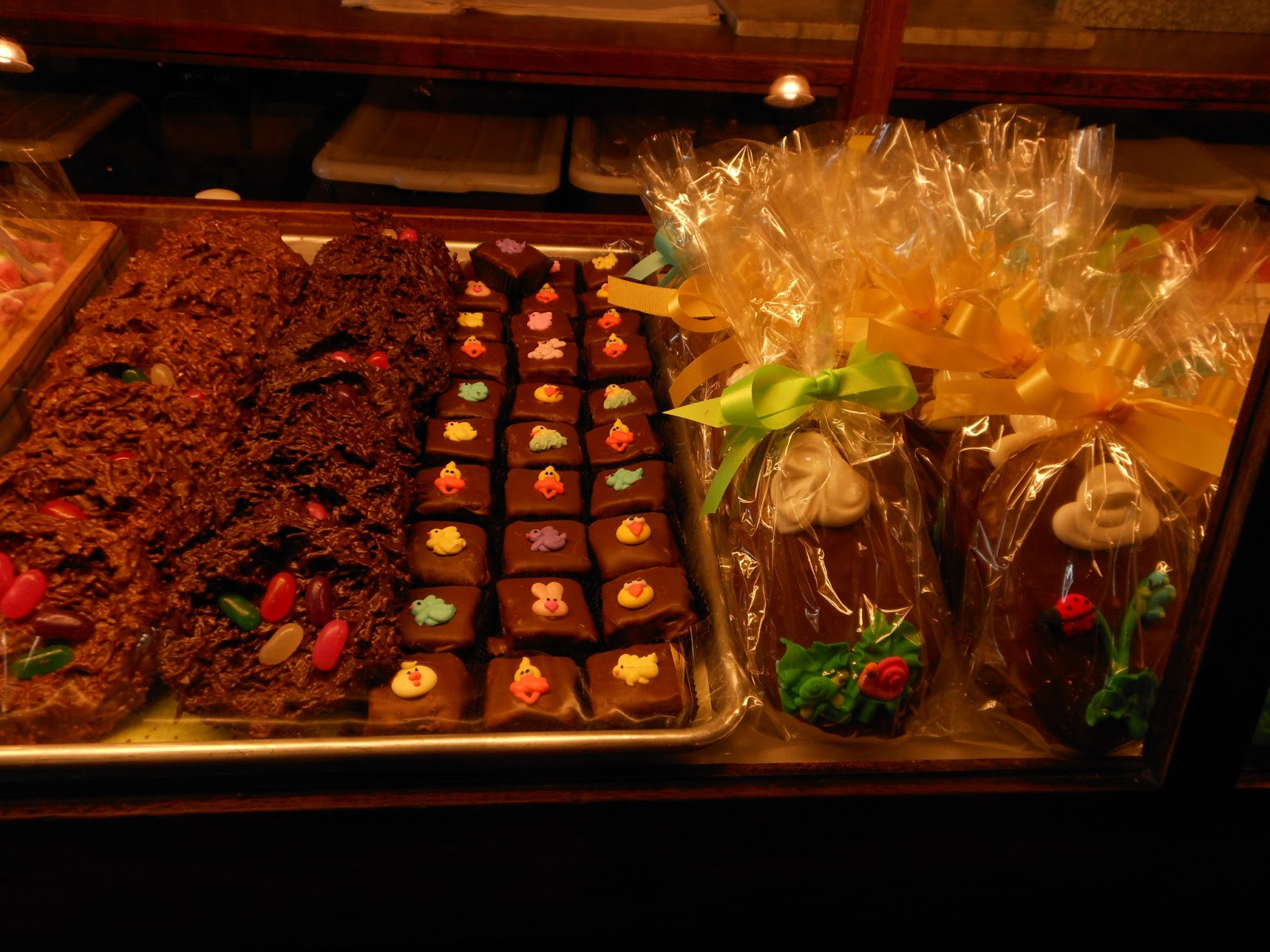 gold country girls Easter at Nelson's Columbia Candy Kitchen