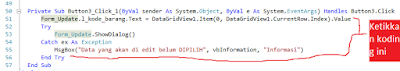 Tutiroal Vb.Net - Cara membuat Form Update Database Mysql Memakai Connector Odbc  