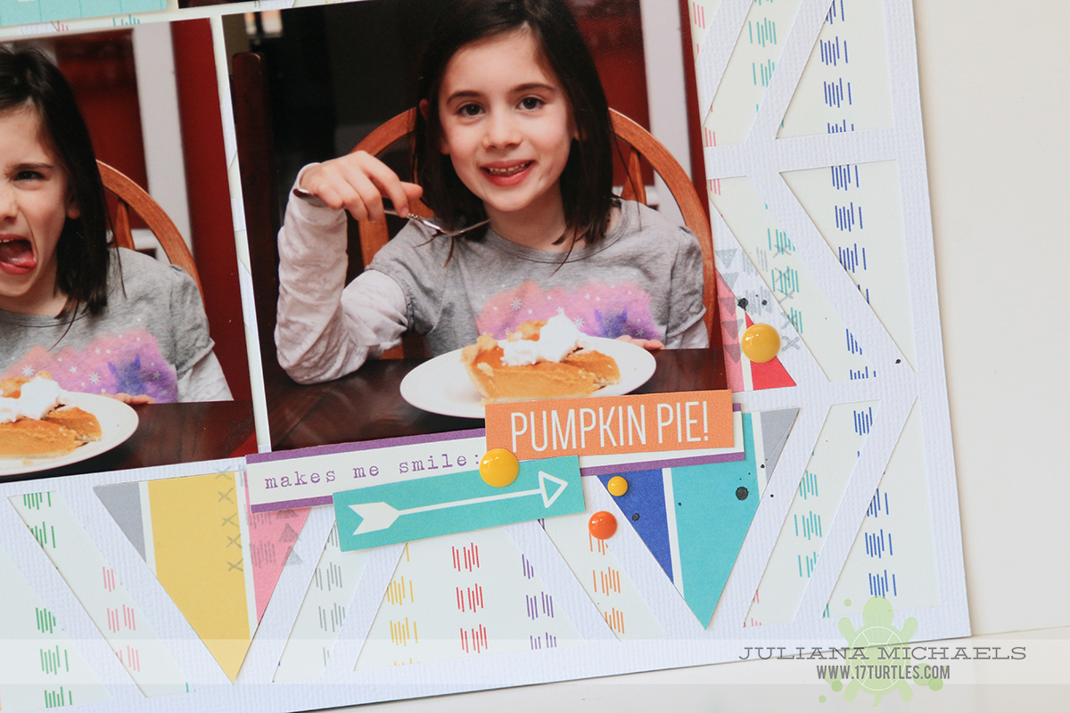 Thanksgiving Traditions Scrapbook Page by Juliana Michaels for Elle's Studio