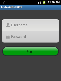 Android Login UI - Source Code AndroidIrsH 001 : techirsh