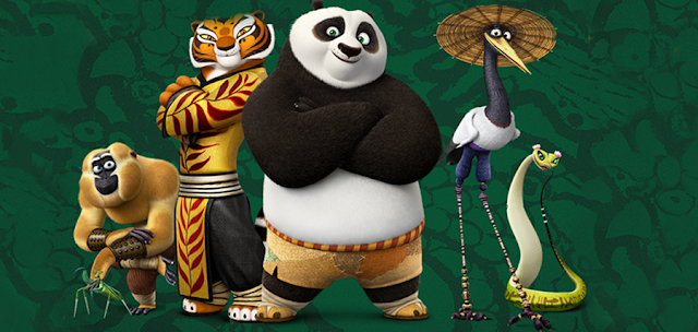 The Furious Five în animaţia Kung Fu Panda 3