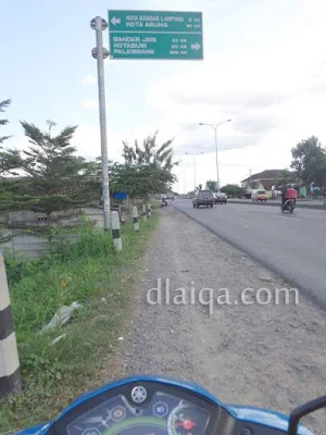 titik awal perjalanan - Sekitar Bundaran Rajabasa