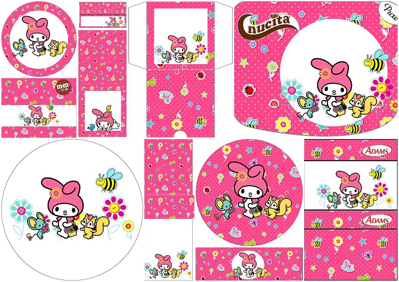 My Melody Birthday Party Free Printable Candy Buffet Labels Oh