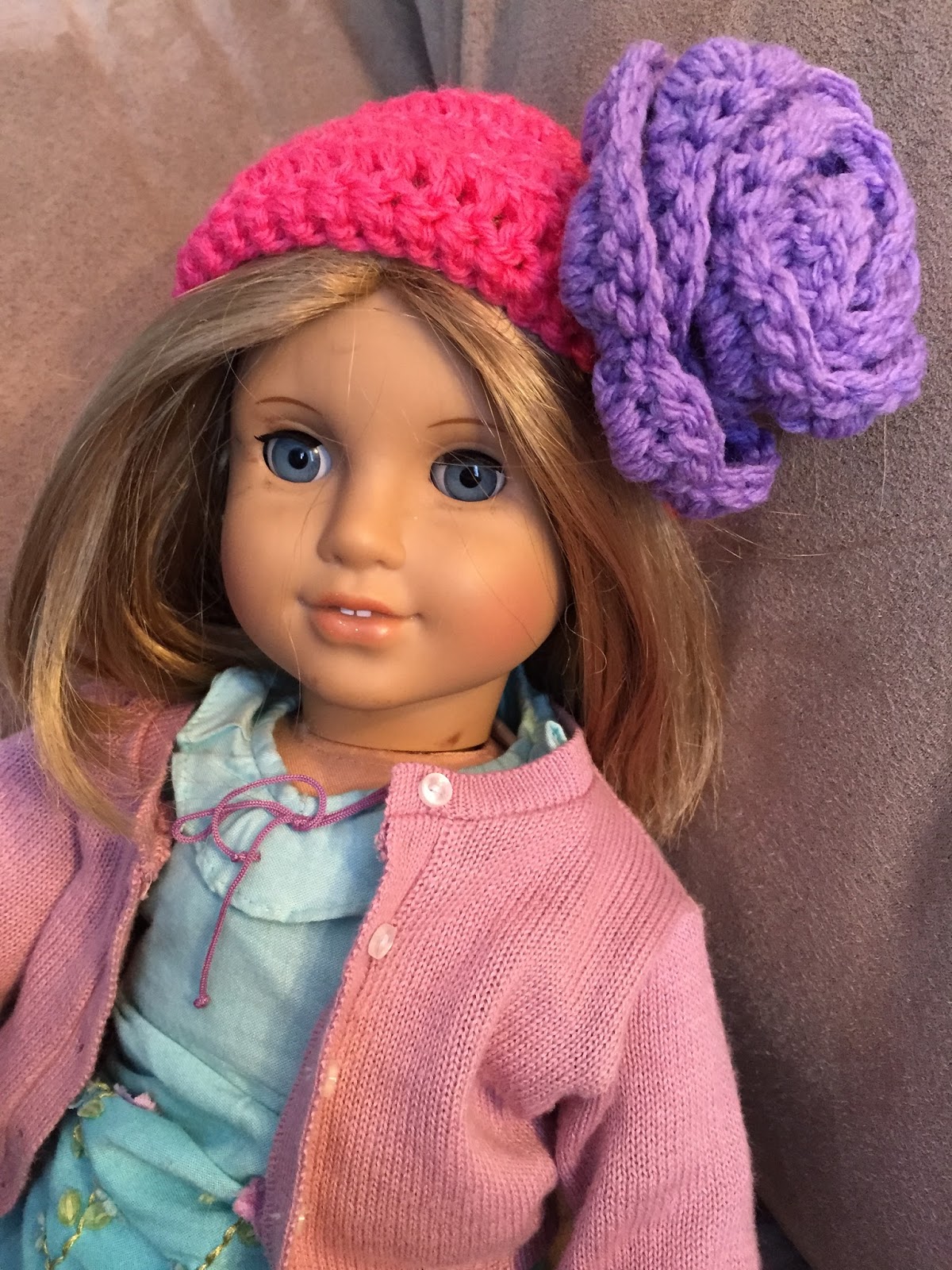 Crafty Chic's Crocheted American Girl Doll Hats