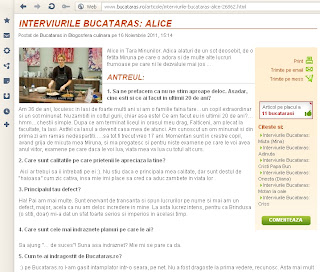 Interviu pentru Bucataras