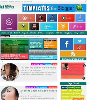 template blogspot làm trang tin tức chuyên nghiệp