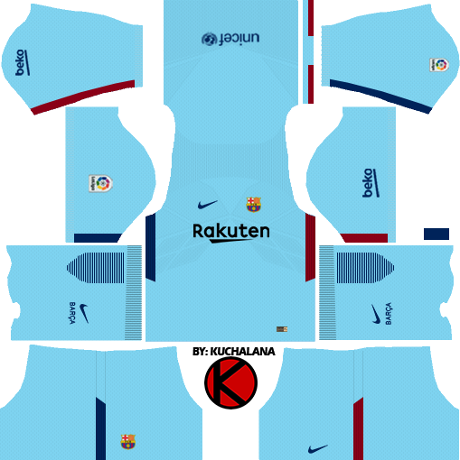 Uniforme barcelona dream league soccer 2018 sale