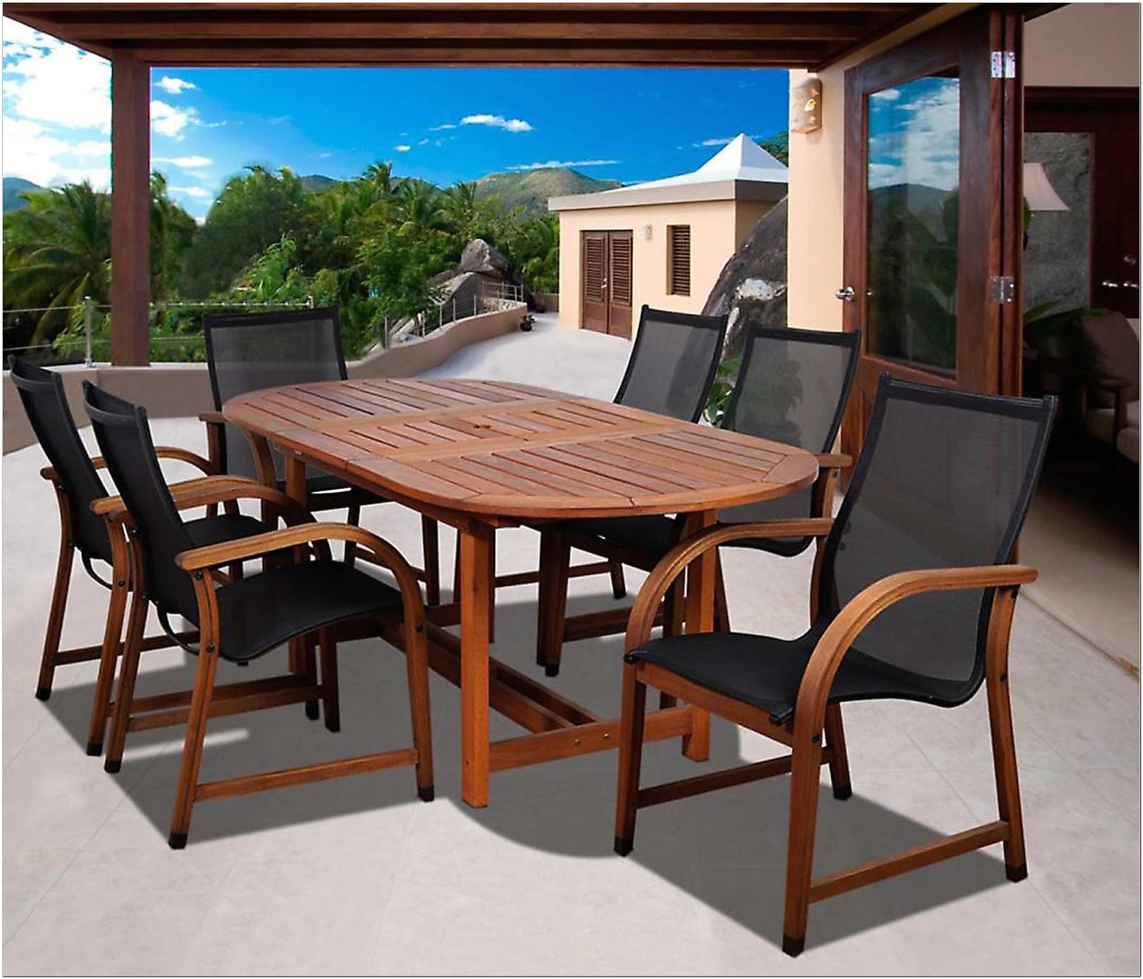 7 Piece Patio Dining Set Kmart