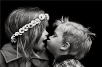 kids kiss images