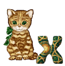 Abecedario con gatos. Alphabet with Cats.