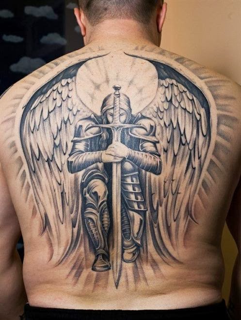 Tatuagens masculinas: Tatuagens de anjos (Arcanjo, guerreiro e da morte)